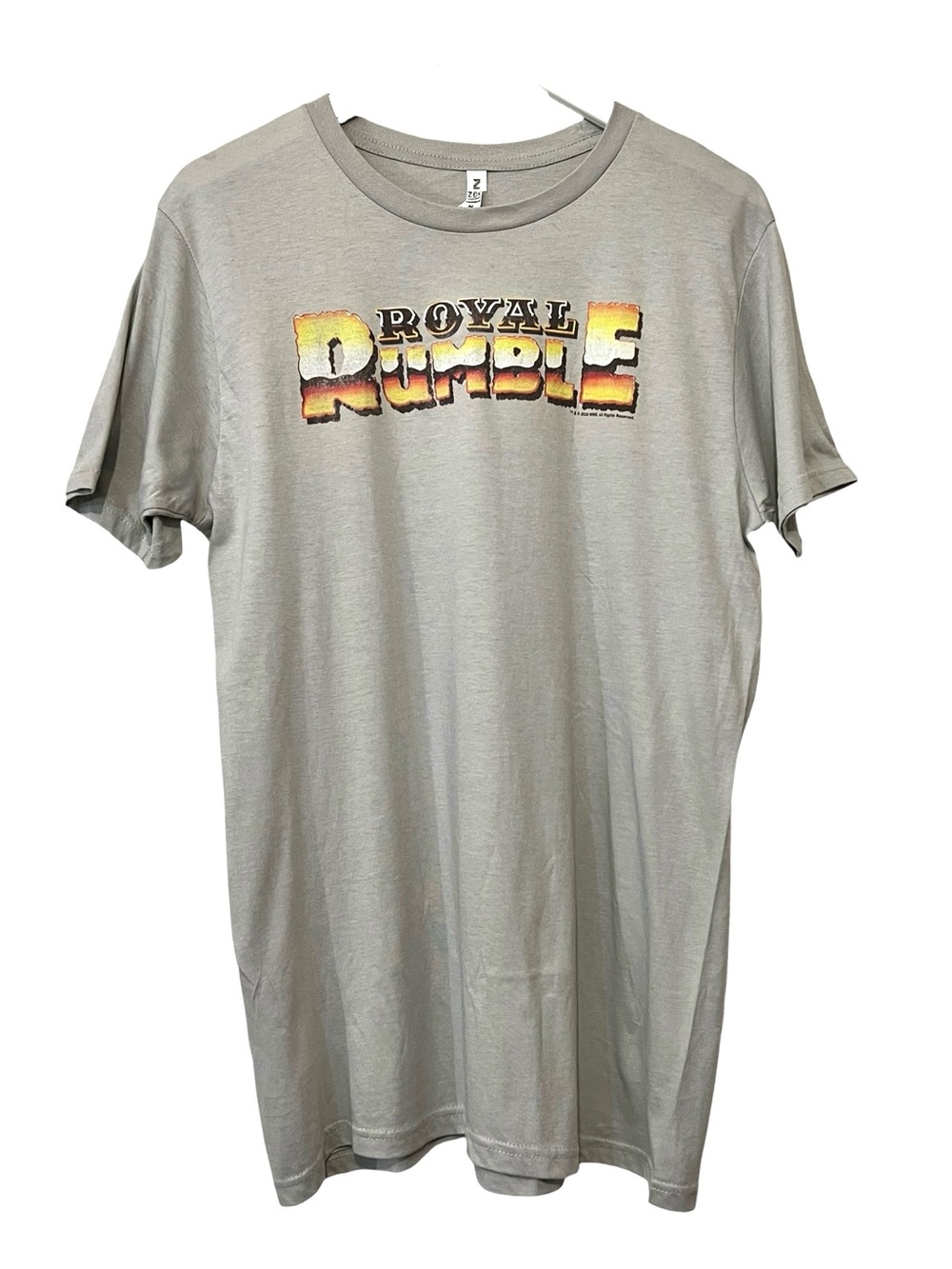 Royal Rumble‎ Graphic T-Shirt a WWE Professional Wrestling Event, Gray, Size M
